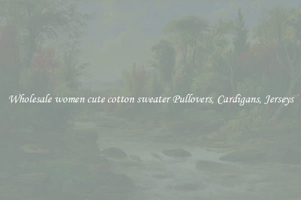 Wholesale women cute cotton sweater Pullovers, Cardigans, Jerseys