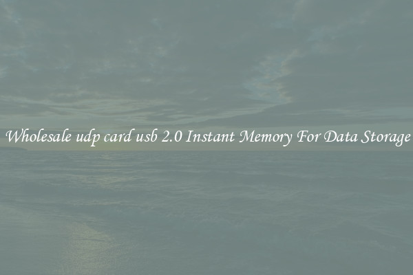 Wholesale udp card usb 2.0 Instant Memory For Data Storage