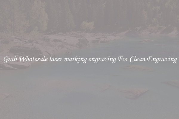 Grab Wholesale laser marking engraving For Clean Engraving