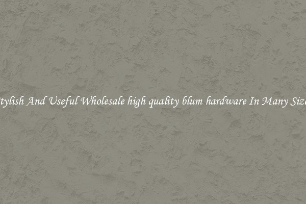 Stylish And Useful Wholesale high quality blum hardware In Many Sizes