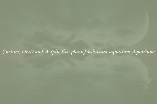 Custom, LED and Acrylic live plant freshwater aquarium Aquariums