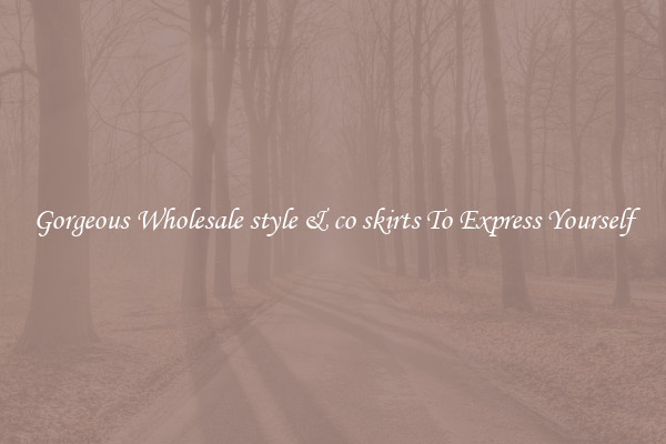 Gorgeous Wholesale style & co skirts To Express Yourself