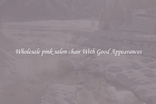 Wholesale pink salon chair With Good Appearances