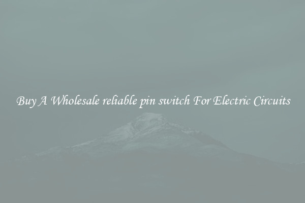 Buy A Wholesale reliable pin switch For Electric Circuits