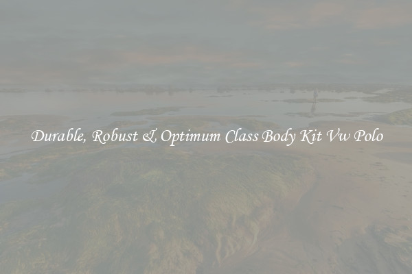 Durable, Robust & Optimum Class Body Kit Vw Polo
