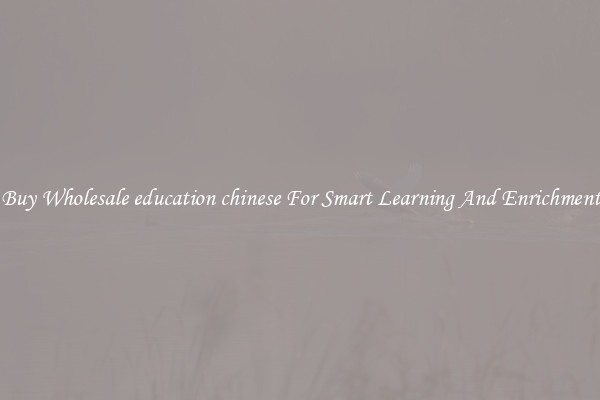 Buy Wholesale education chinese For Smart Learning And Enrichment